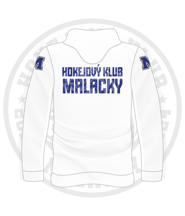 Mikina HK Malacky HOODIE biela