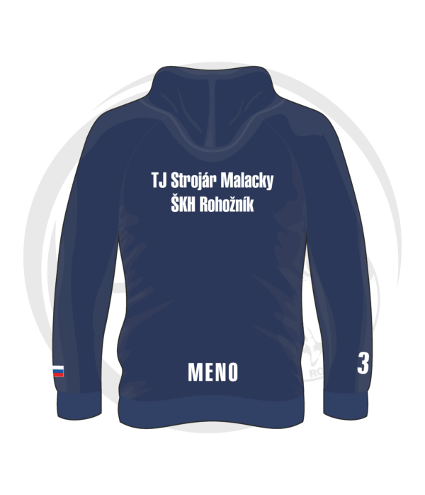 skh mikina navy back nove logo Mikina ŠKH Rohožník / TJ Strojár Malacky