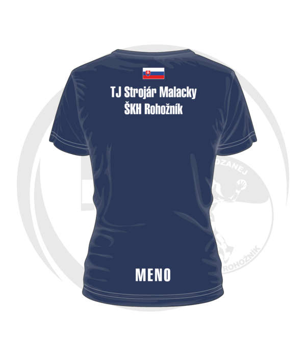skh tricko navy back nove logo Tričko ŠKH Rohožník / TJ Strojár Malacky