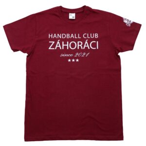 Tricko_red_front Tričko Záhoráci - Bordové