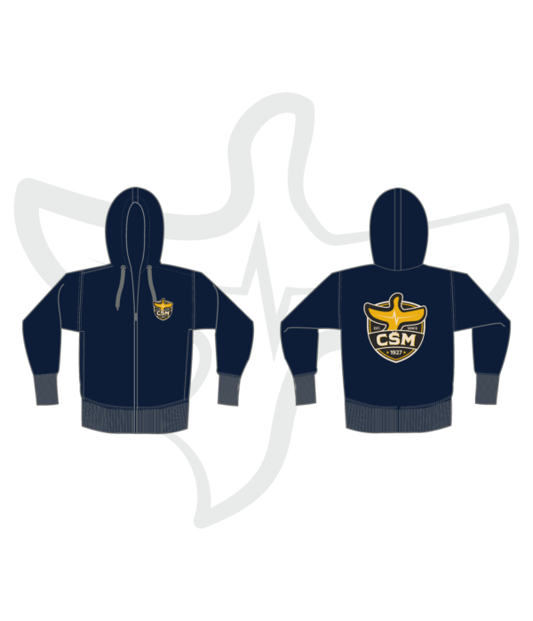 csm inspire zipped navy Mikina Zipped CŠM 2026 NAVY