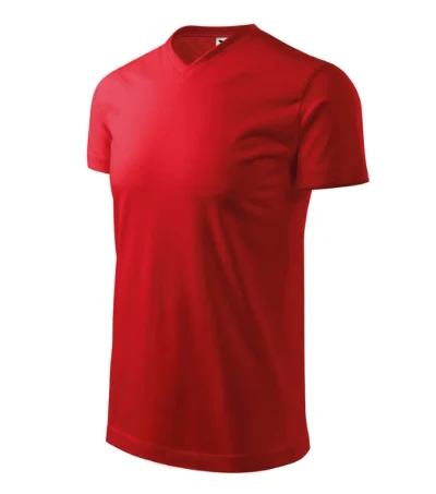Heavy V-neck – červená
