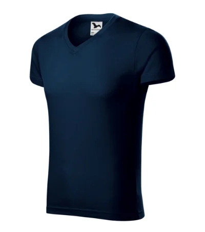 Slim Fit V-neck – námornícka modrá