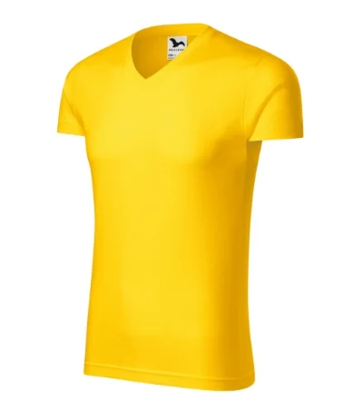 Slim Fit V-neck – žltá