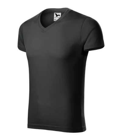 Slim Fit V-neck – ebony gray