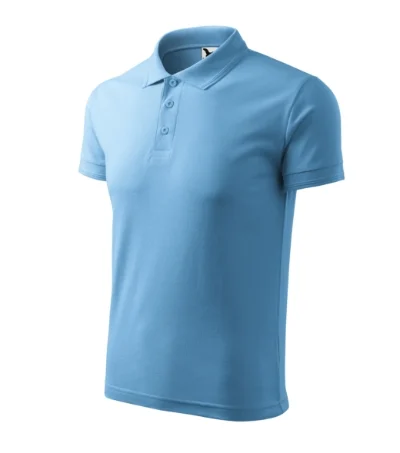 Pique Polo – svetlomodrá