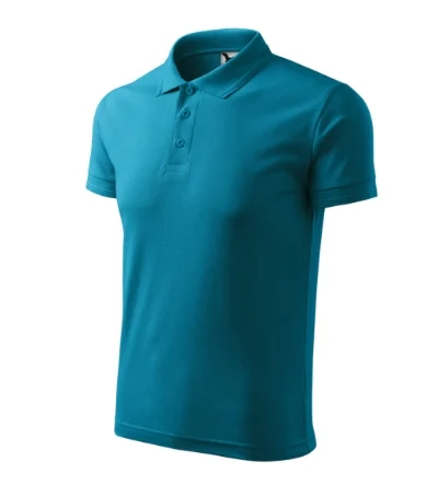 Pique Polo – tmavý tyrkys