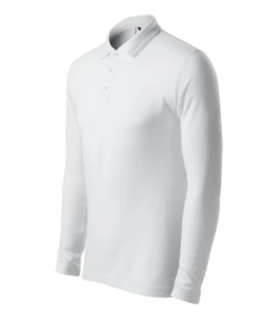 Pique Polo LS – biela