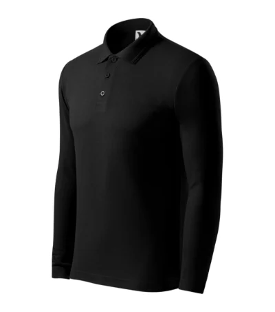 Pique Polo LS – čierna