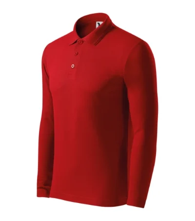 Pique Polo LS – červená