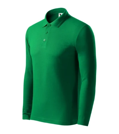 Pique Polo LS – trávovo zelená