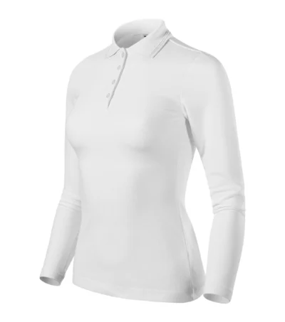 Pique Polo LS – biela