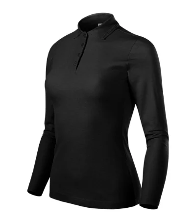 Pique Polo LS – čierna