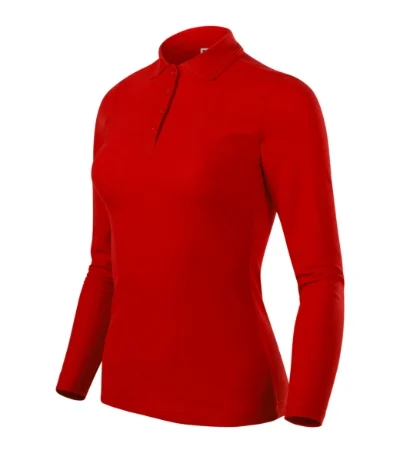 Pique Polo LS – červená