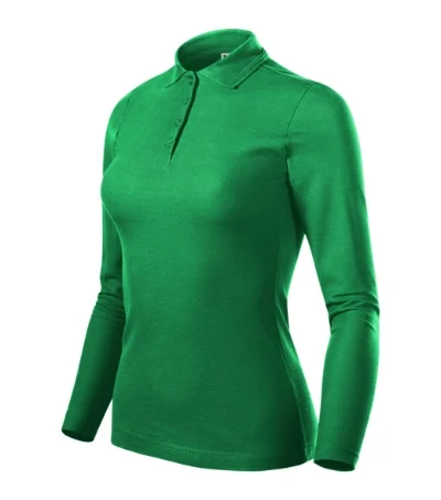 Pique Polo LS – trávovo zelená