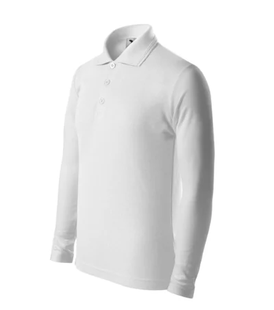 Pique Polo LS – biela