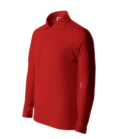 Pique Polo LS – červená