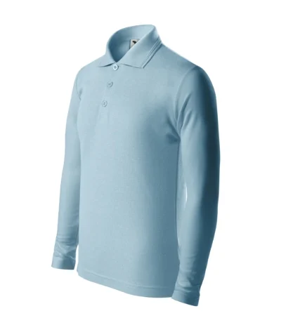 Pique Polo LS – nebeská modrá