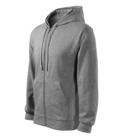 Trendy Zipper – tmavosivý melír