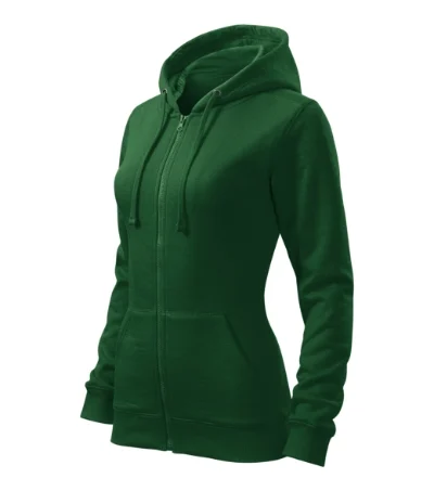 Trendy Zipper – fľaškovozelená