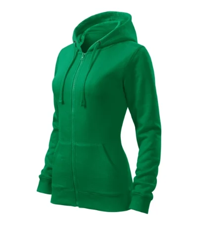 Trendy Zipper – trávovo zelená