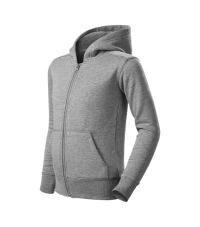 Trendy Zipper – tmavosivý melír