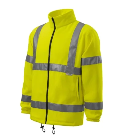 HV Fleece Jacket – fluorescenčná žltá