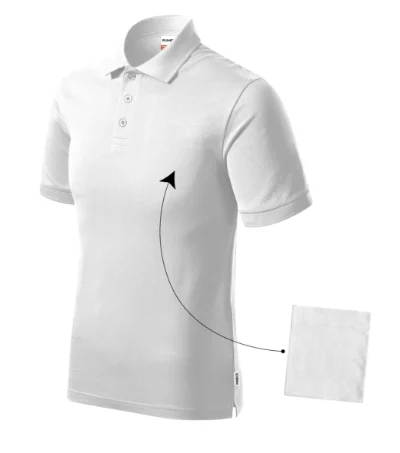 Resist Heavy Polo – biela 00 (brand label)