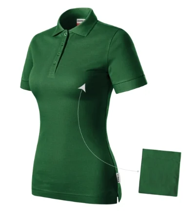 Resist Heavy Polo – fľaškovozelená 06 (brand label)