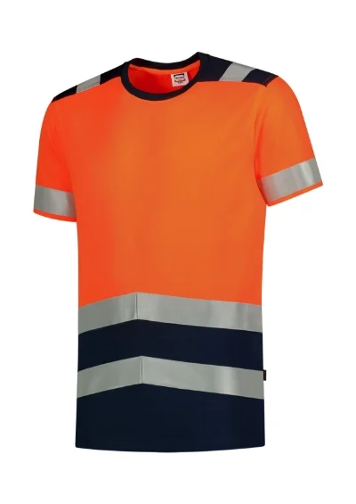 T-Shirt High Vis Bicolor – fluorescenčná oranžová
